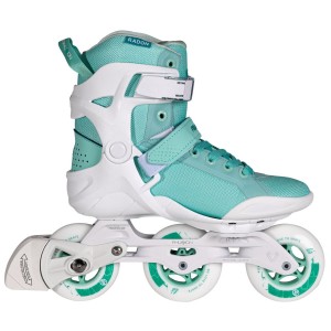 Powerslide Radon 3x90 Lady Inline Skates Damen Weiß Türkis | HVD-935246