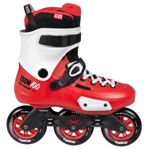 Powerslide Zoom Trinity 100 Inline Skates Herren Rot Weiß | TUZ-927134