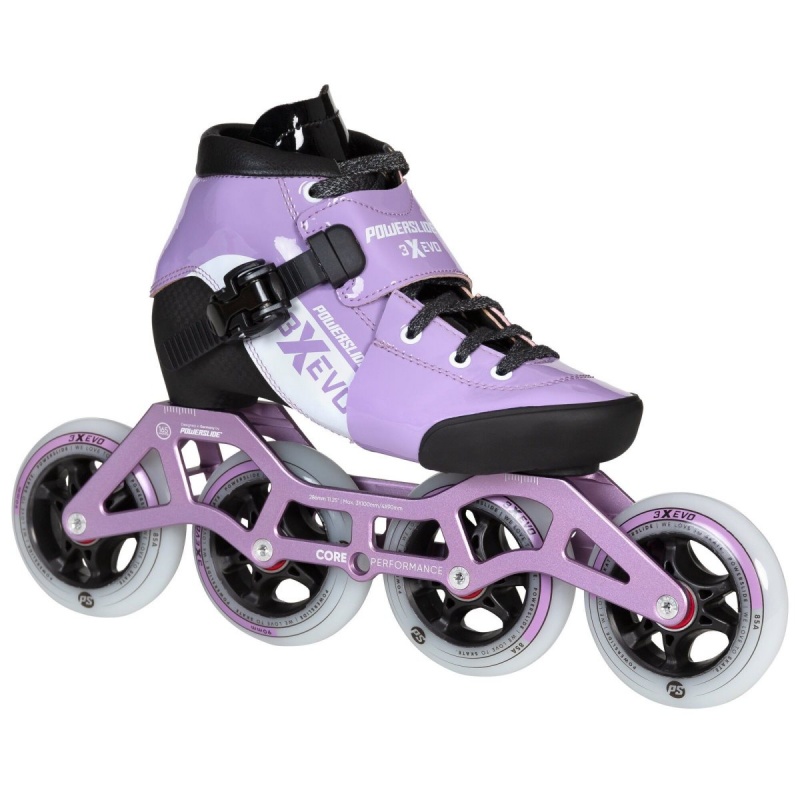 Powerslide 3X adj. Evo Lavender Inline Skates Kinder Lavendel | CYW-854693