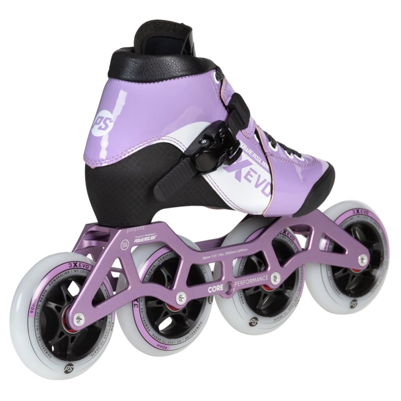 Powerslide 3X adj. Evo Lavender Inline Skates Kinder Lavendel | CYW-854693