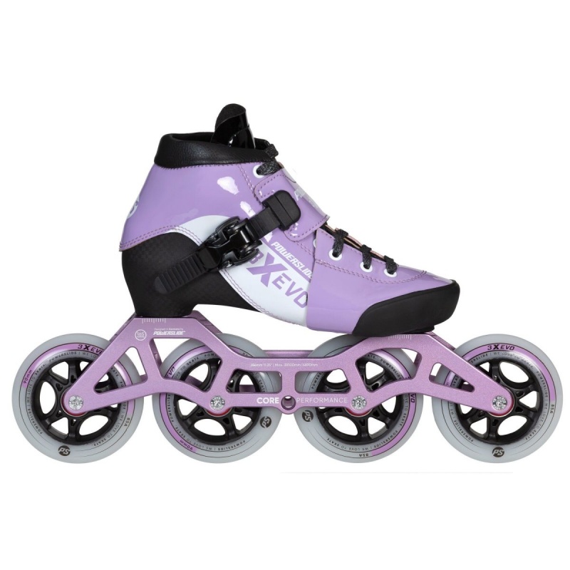 Powerslide 3X adj. Evo Lavender Inline Skates Kinder Lavendel | CYW-854693