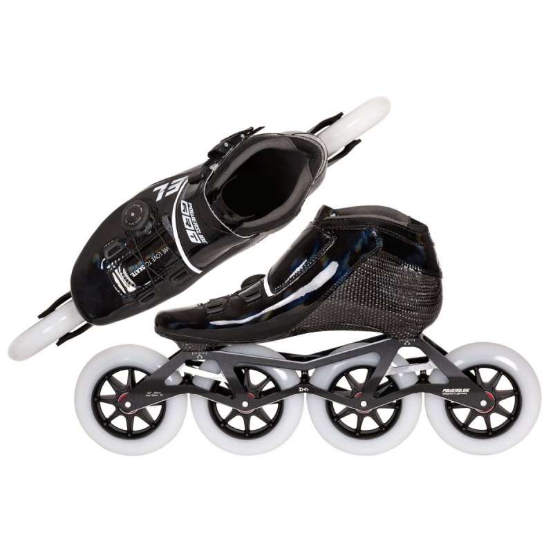 Powerslide ACCEL 110 Inline Skates Herren Schwarz | QCV-178439