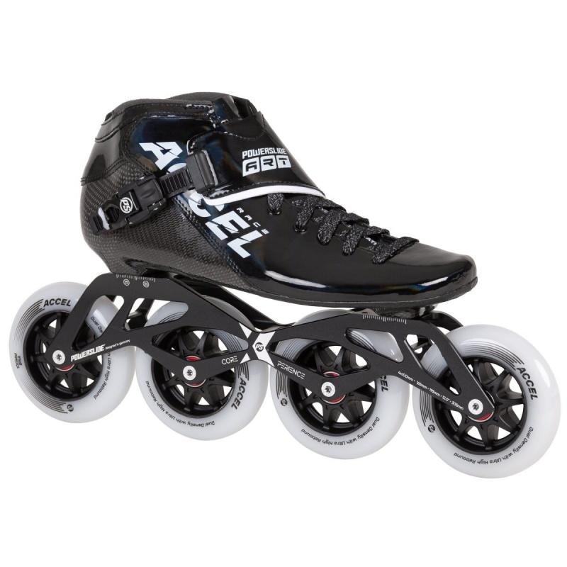 Powerslide ACCEL Race 100 Inline Skates Herren Schwarz | OMK-853921