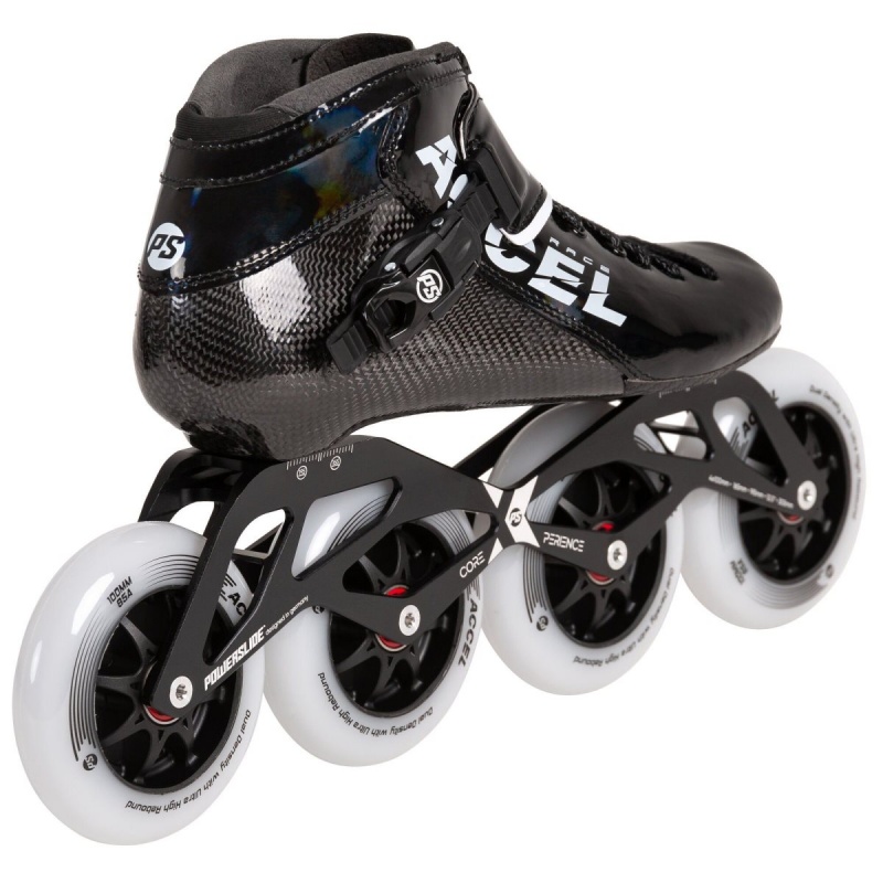 Powerslide ACCEL Race 100 Inline Skates Herren Schwarz | OMK-853921