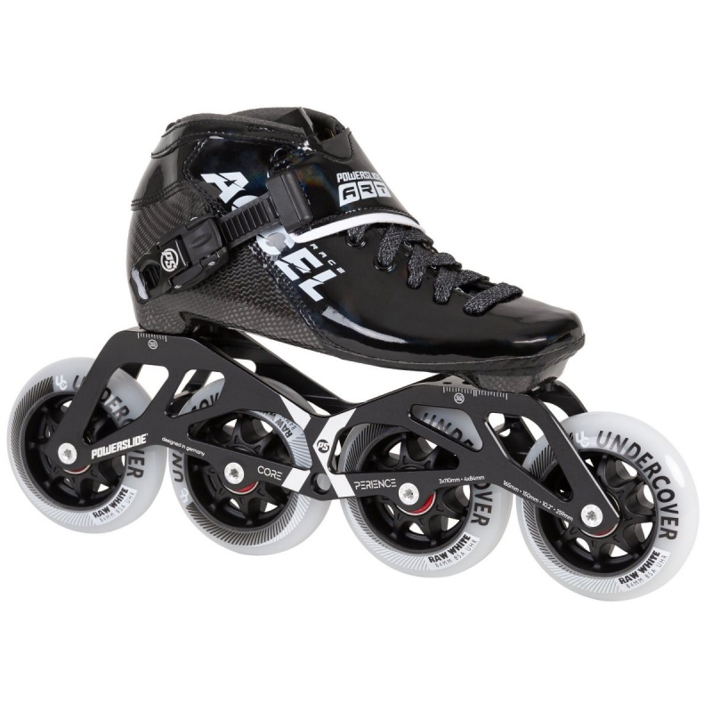 Powerslide Accel Race Kids Inline Skates Kinder Schwarz | HIA-965314