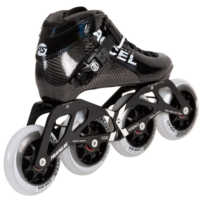 Powerslide Accel Race Kids Inline Skates Kinder Schwarz | HIA-965314