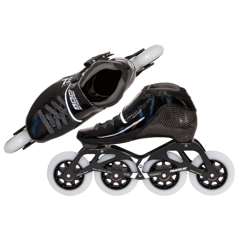 Powerslide Accel Race Kids Inline Skates Kinder Schwarz | HIA-965314