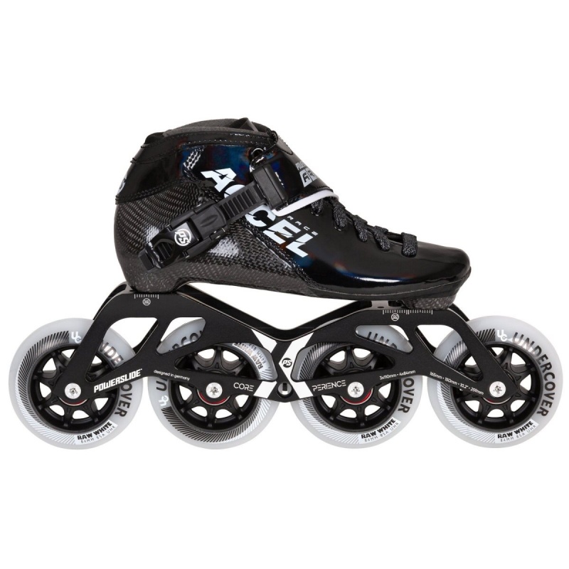 Powerslide Accel Race Kids Inline Skates Kinder Schwarz | HIA-965314