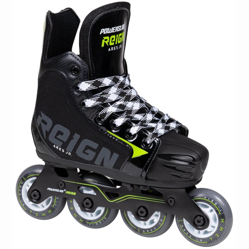 Powerslide Ares Junior adj. Inline Skates Kinder Schwarz | KYX-308592