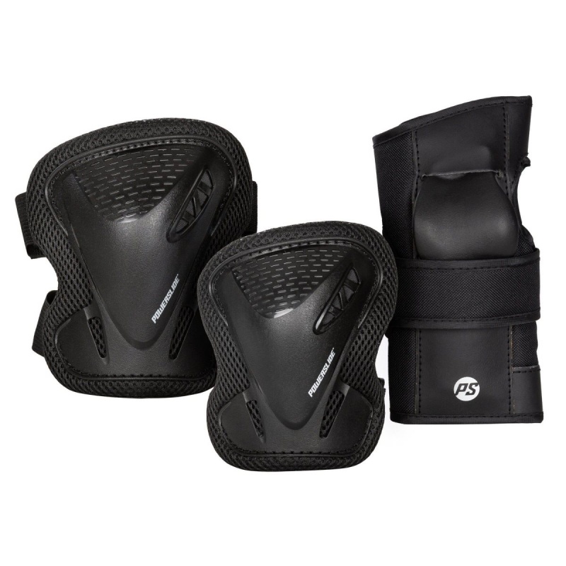 Powerslide Basic Adult Set Schutz Herren Schwarz | BOX-371059