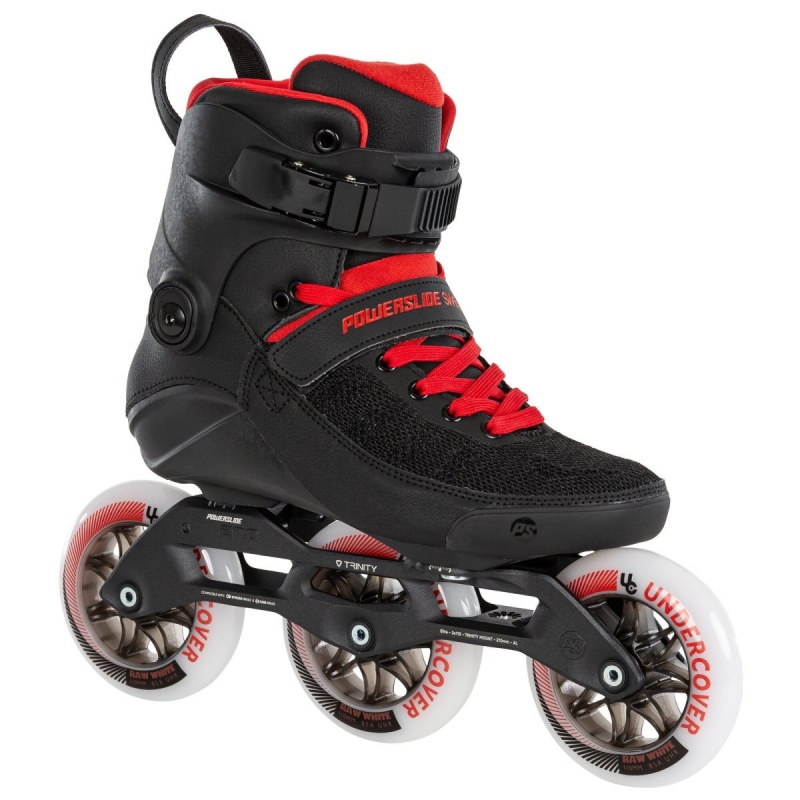 Powerslide Black Fire 110 Inline Skates Herren Schwarz Rot | KNR-956782