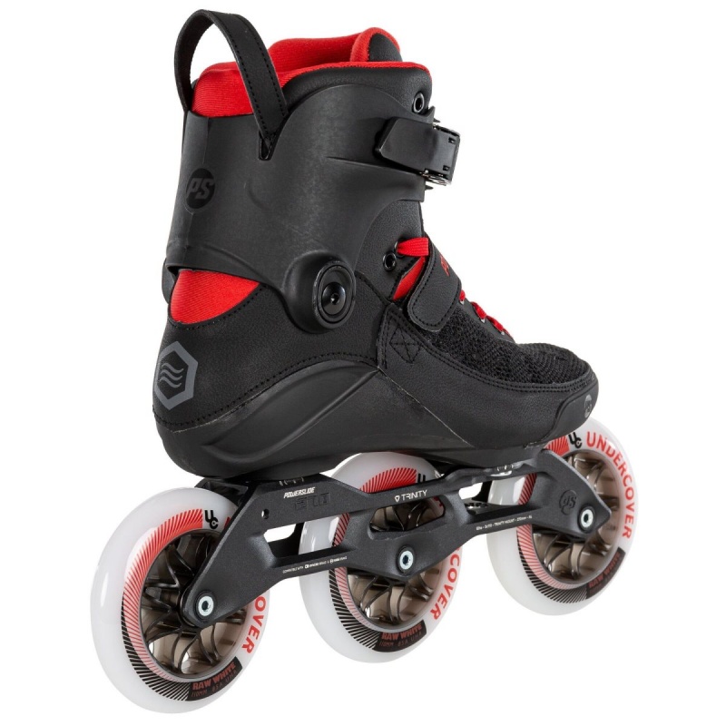 Powerslide Black Fire 110 Inline Skates Herren Schwarz Rot | KNR-956782