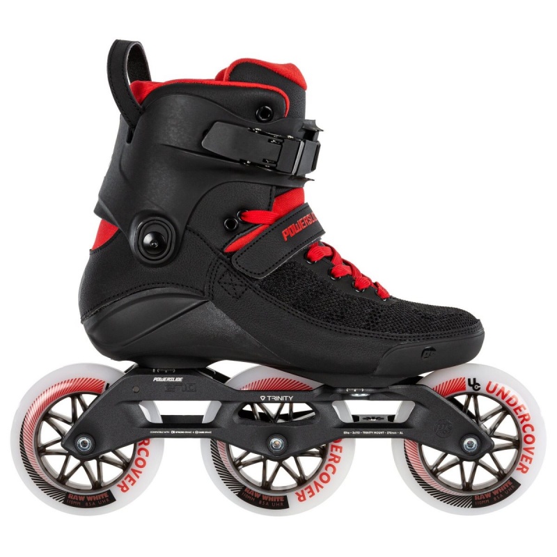 Powerslide Black Fire 110 Inline Skates Herren Schwarz Rot | KNR-956782