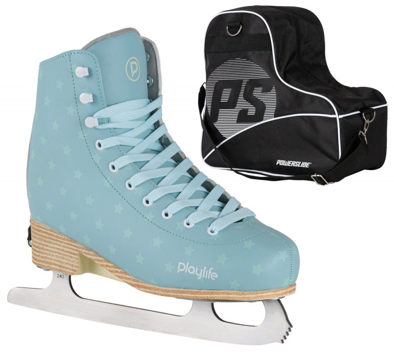 Powerslide Blue Sky adj. Ice Skate Bag bundle Schlittschuhe Unisex Blau | WAC-760431