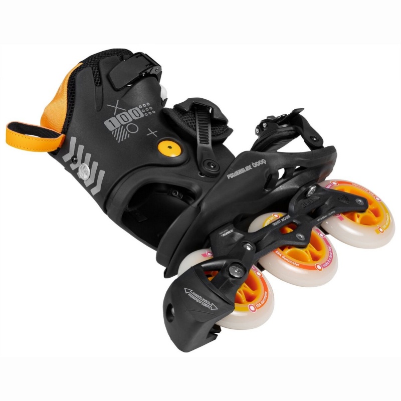 Powerslide Doop Yellow Sunrise 100 Inline Skates Herren Schwarz Orange | CMG-645301