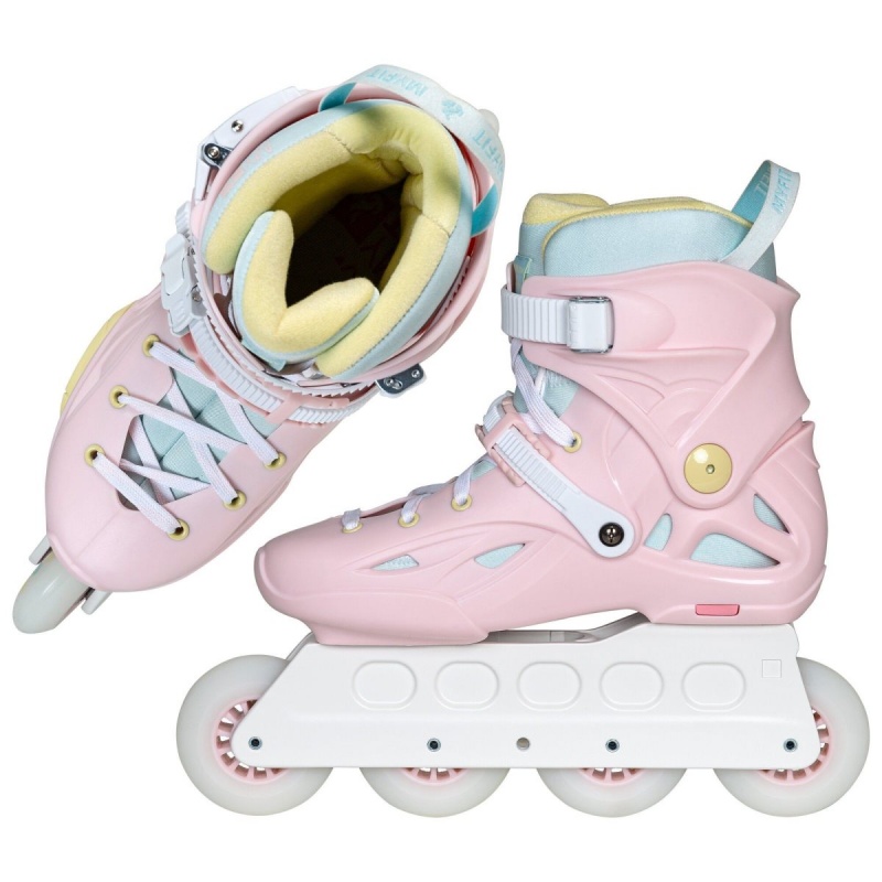 Powerslide Imperial Lollipop 80 Inline Skates Herren Rosa Mehrfarbig | RYF-142706