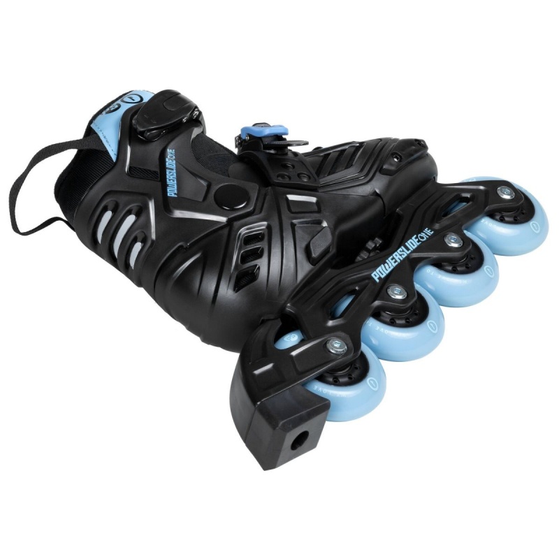 Powerslide Khaan Junior LTD adj. Inline Skates Kinder Schwarz Blau | HYR-079836