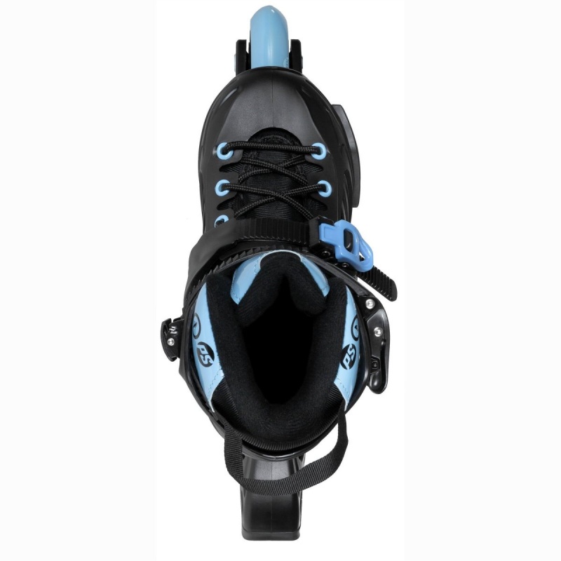 Powerslide Khaan Junior LTD adj. Inline Skates Kinder Schwarz Blau | HYR-079836