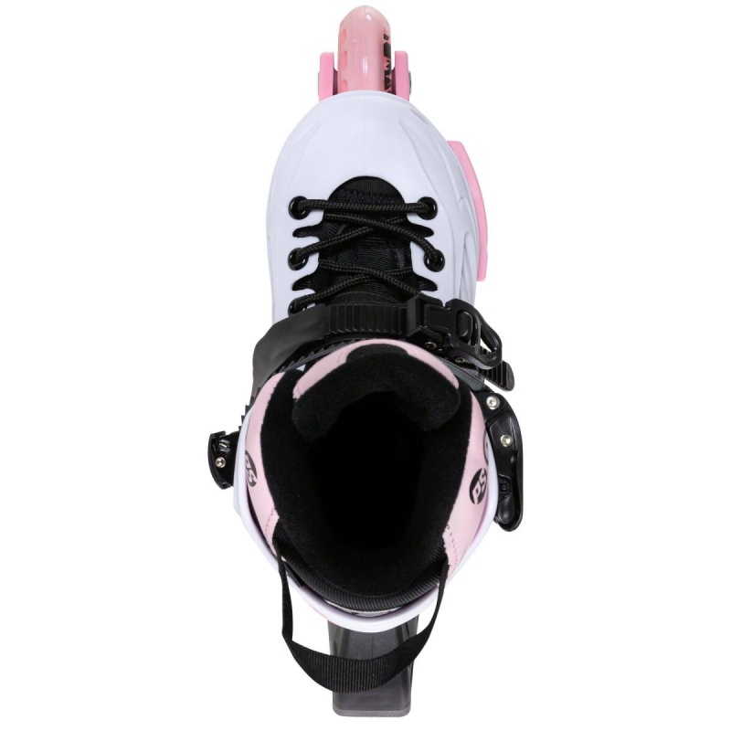 Powerslide Khaan Junior LTD adj. Inline Skates Kinder Weiß Rosa | ENL-758149