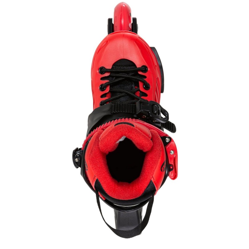 Powerslide Khaan Junior LTD adj. Inline Skates Kinder Schwarz Rot | EAW-263951