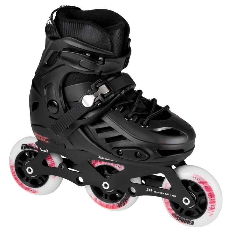 Powerslide Khaan Junior Pro adj. Inline Skates Kinder Schwarz | UYM-530269