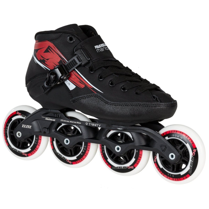 Powerslide Manta Inline Skates Kinder Schwarz Rot | UPA-834297