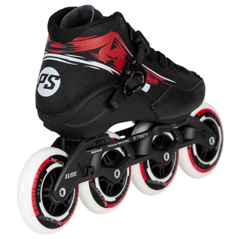 Powerslide Manta Inline Skates Kinder Schwarz Rot | UPA-834297