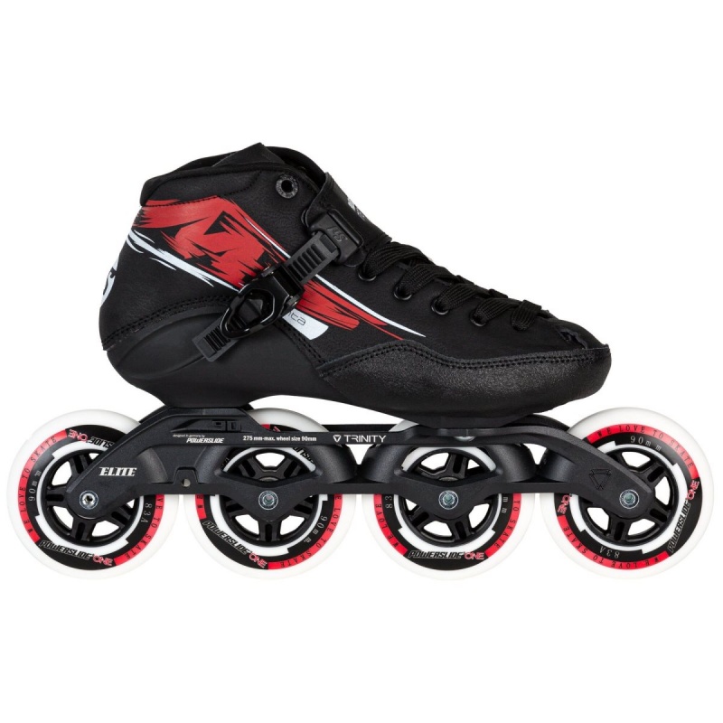 Powerslide Manta Inline Skates Kinder Schwarz Rot | UPA-834297