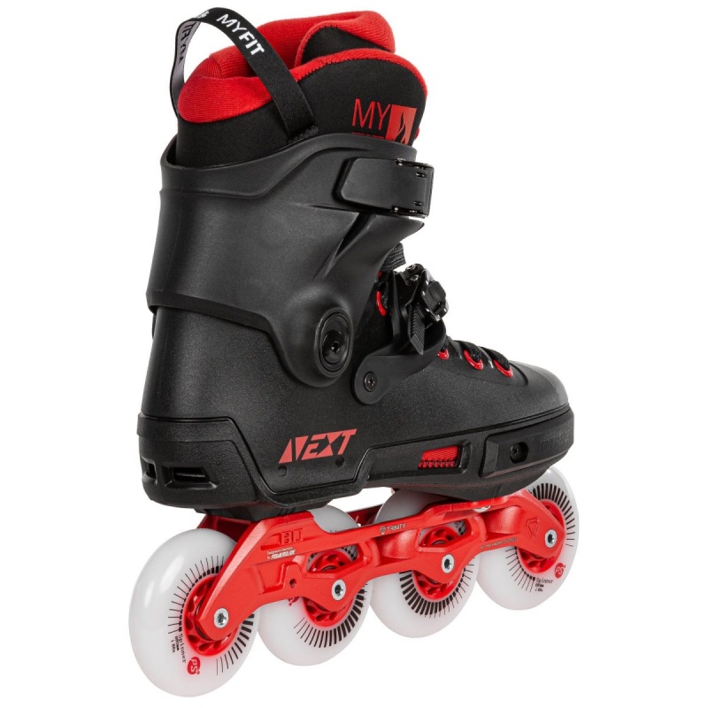 Powerslide Next 80 Inline Skates Herren Schwarz Rot | DWZ-871942