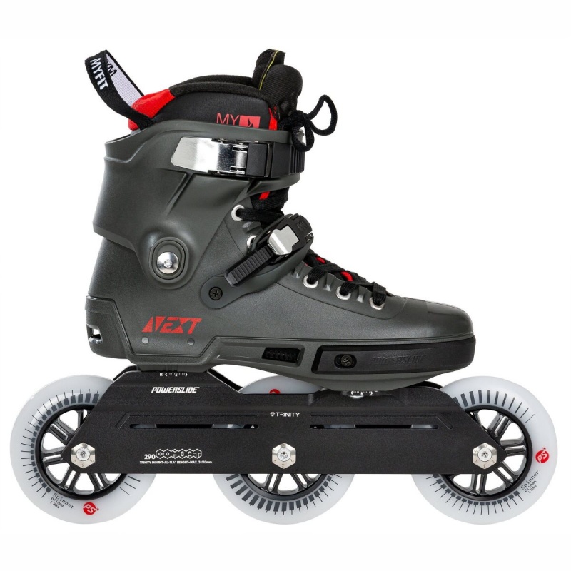 Powerslide Next Charcoal 110 Inline Skates Herren Grau | QGO-748601