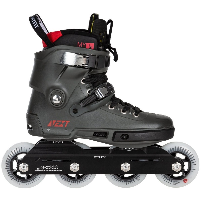 Powerslide Next Charcoal 90 Inline Skates Herren Grau | DBY-702938