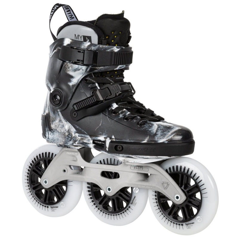 Powerslide Next Noir 125 Inline Skates Herren Schwarz | AUO-463921