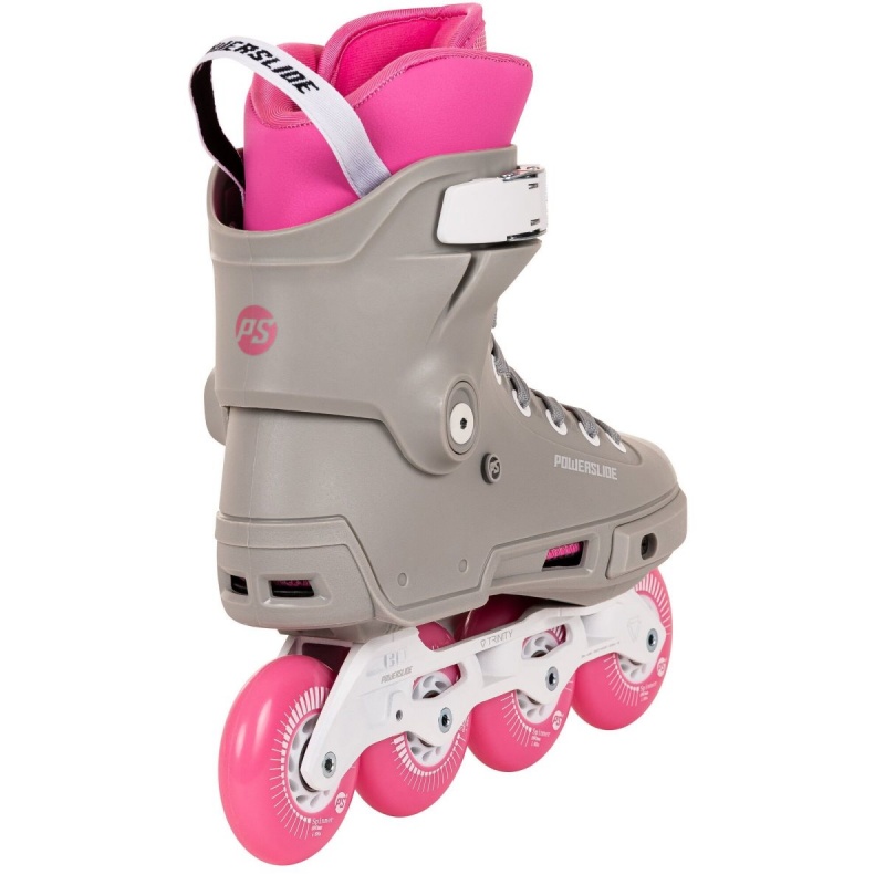 Powerslide Next SL 80 Inline Skates Damen Grau Rosa | WUD-206794