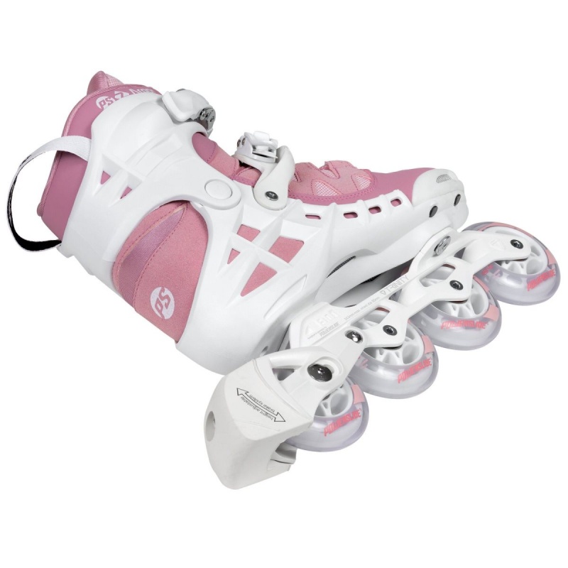 Powerslide Phuzion Argon 80 Inline Skates Damen Weiß Rosa | ZVT-031849