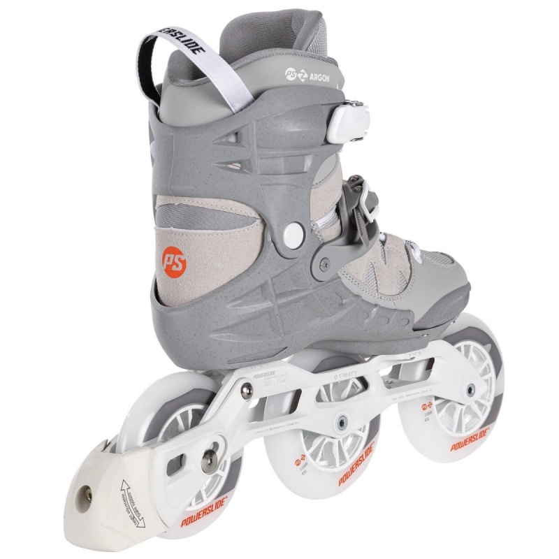 Powerslide Phuzion Argon Cement 110 Inline Skates Herren Grau Weiß | TNM-247683