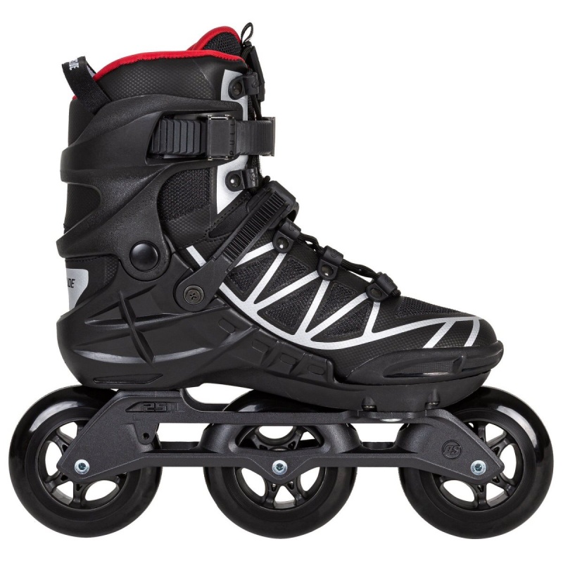 Powerslide Phuzion Argon Scarlet 100 Inline Skates Herren Schwarz Grau | VPU-416982