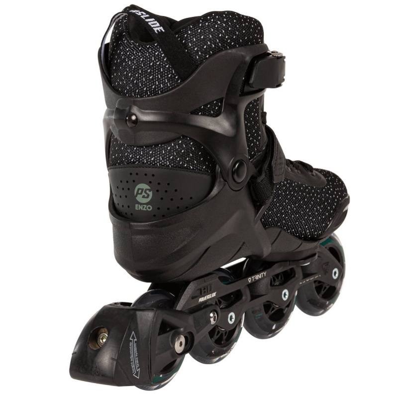 Powerslide Phuzion Enzo BW 80 Inline Skates Herren Schwarz | HWA-426387