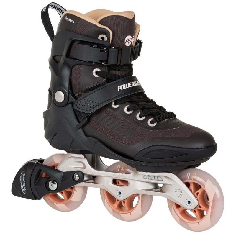 Powerslide Phuzion Radon Bronze 90 Inline Skates Damen Schwarz | QXB-593641