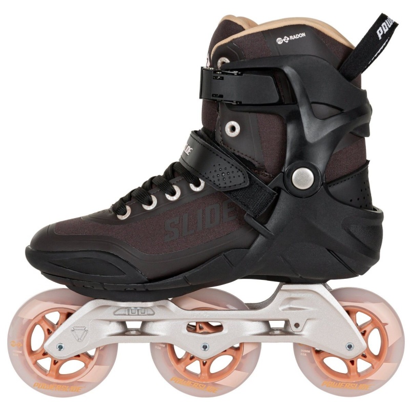 Powerslide Phuzion Radon Bronze 90 Inline Skates Damen Schwarz | QXB-593641