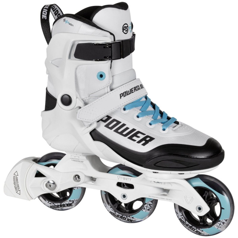 Powerslide Phuzion Radon Freeze 90 Inline Skates Damen Weiß | SER-691804