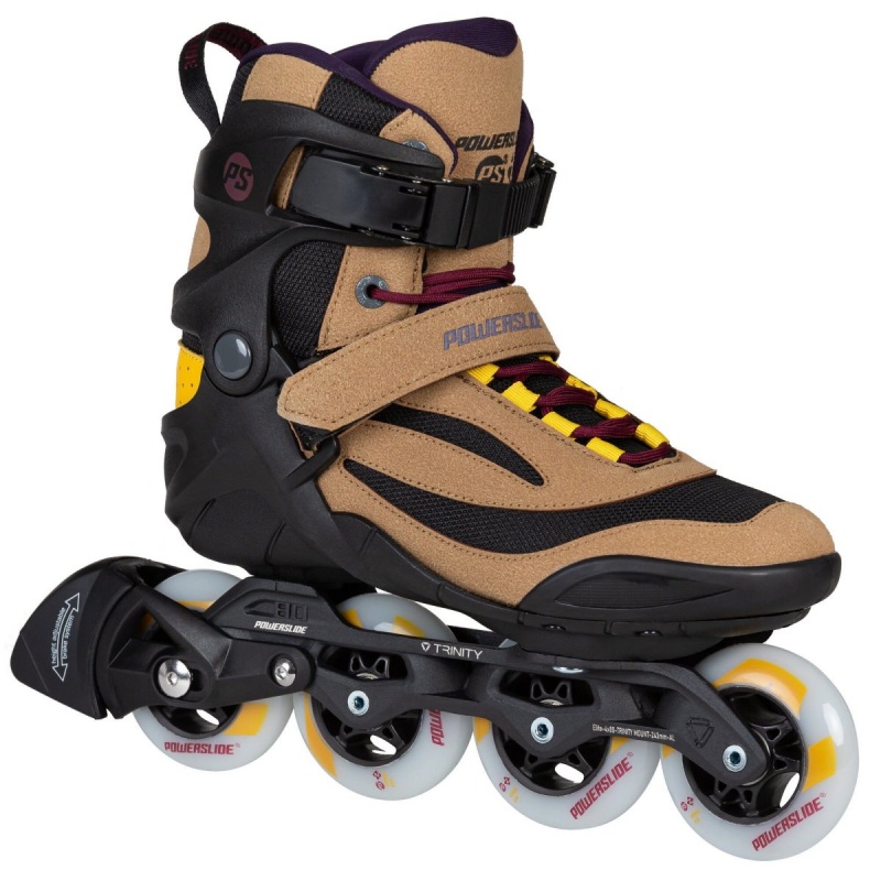 Powerslide Phuzion Radon Umber 80 Inline Skates Herren Braun Schwarz | NVJ-285036