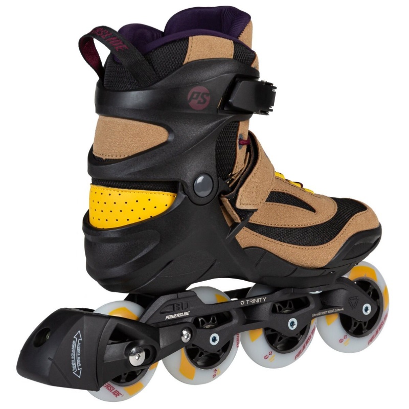 Powerslide Phuzion Radon Umber 80 Inline Skates Herren Braun Schwarz | NVJ-285036