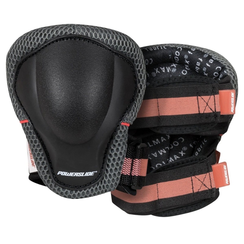 Powerslide Pro Elbow Pad Schutz Herren Grau Türkis | BWE-725094