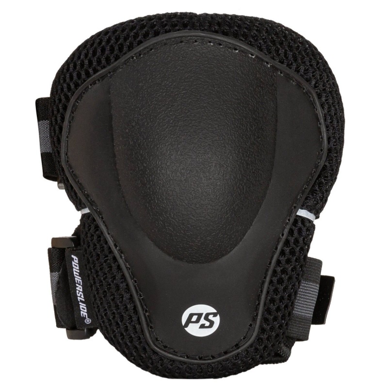 Powerslide Pro Elbow Pad Schutz Herren Schwarz | BAQ-385042