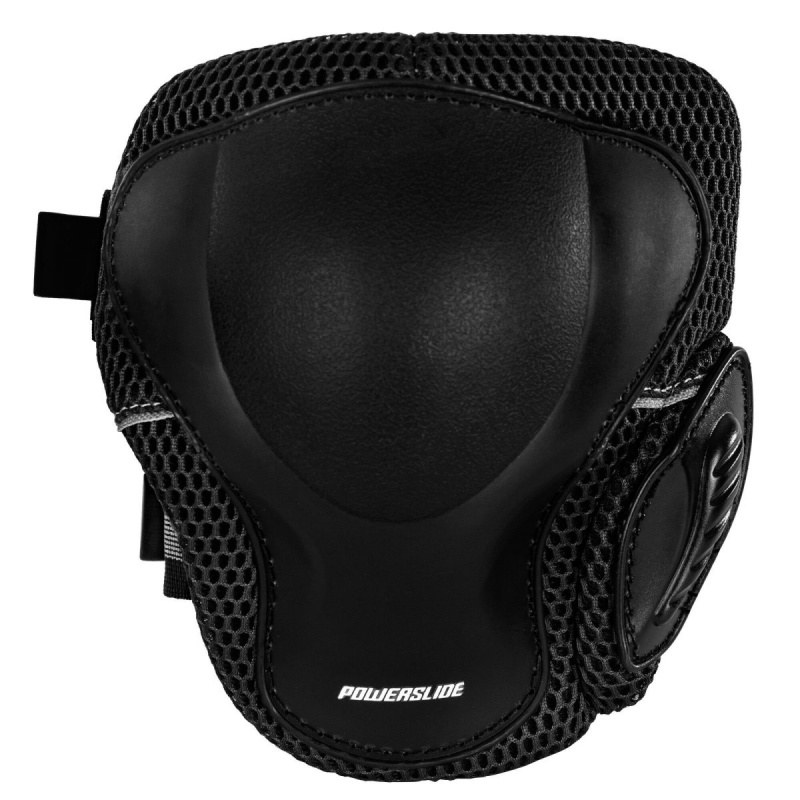 Powerslide Pro Knee Pad Schutz Herren Schwarz | DOB-531784