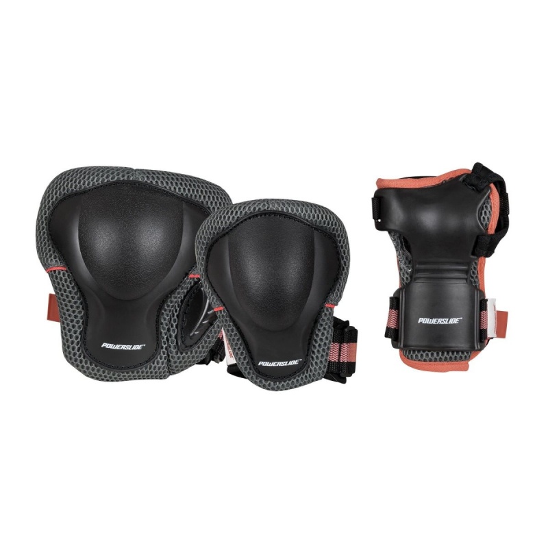 Powerslide Pro Set Schutz Herren Grau Türkis | ABK-623754