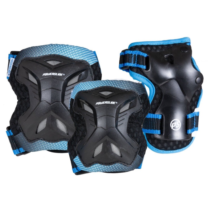 Powerslide Pro Set Schutz Kinder Schwarz Blau | GSW-217398