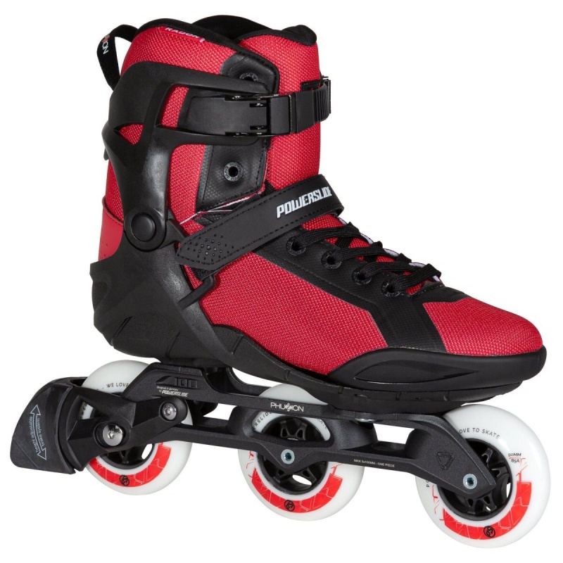 Powerslide Radon 3x90 Men Inline Skates Herren Schwarz Rot | KYU-912870