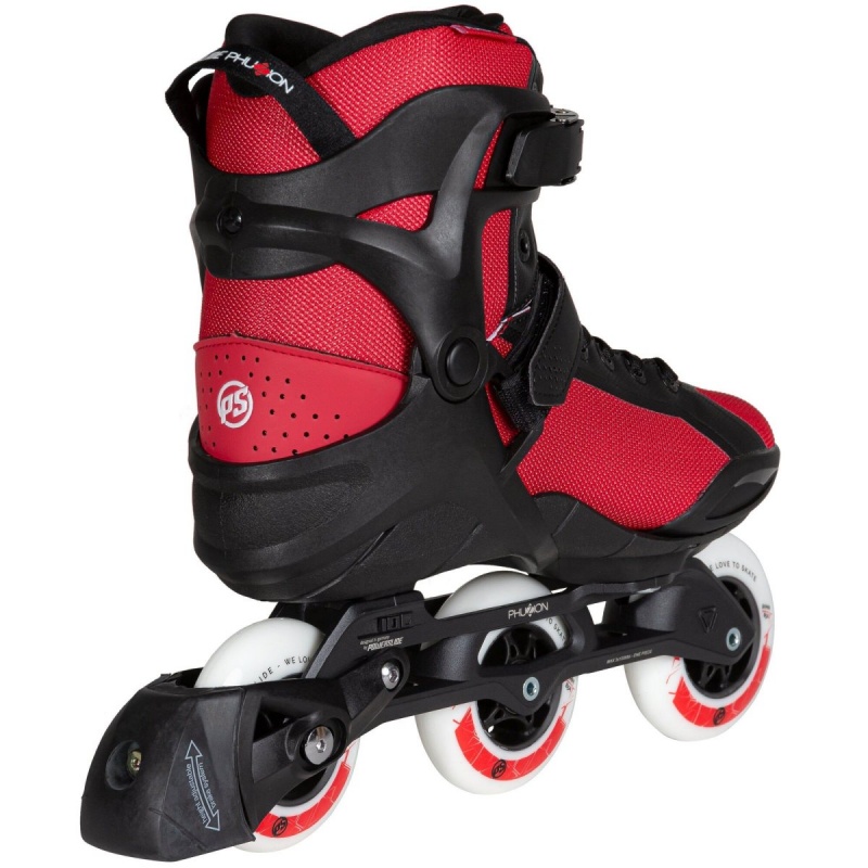 Powerslide Radon 3x90 Men Inline Skates Herren Schwarz Rot | KYU-912870