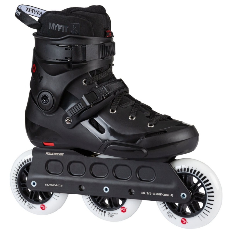 Powerslide Storm 110 Inline Skates Herren Schwarz | XRA-358412